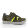 Boy leather sneaker military green Boy leather sneaker military green