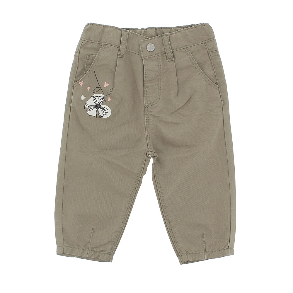 Pantalone balloon da bambina, verde