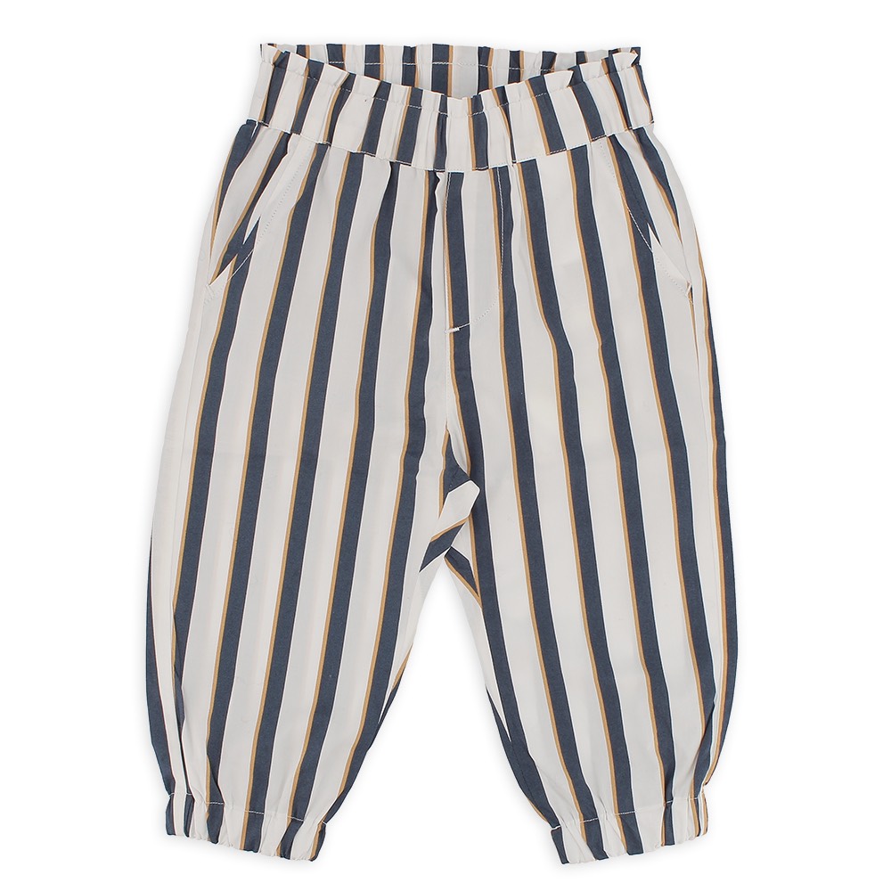 Pantalone in popeline da bambina, bianco