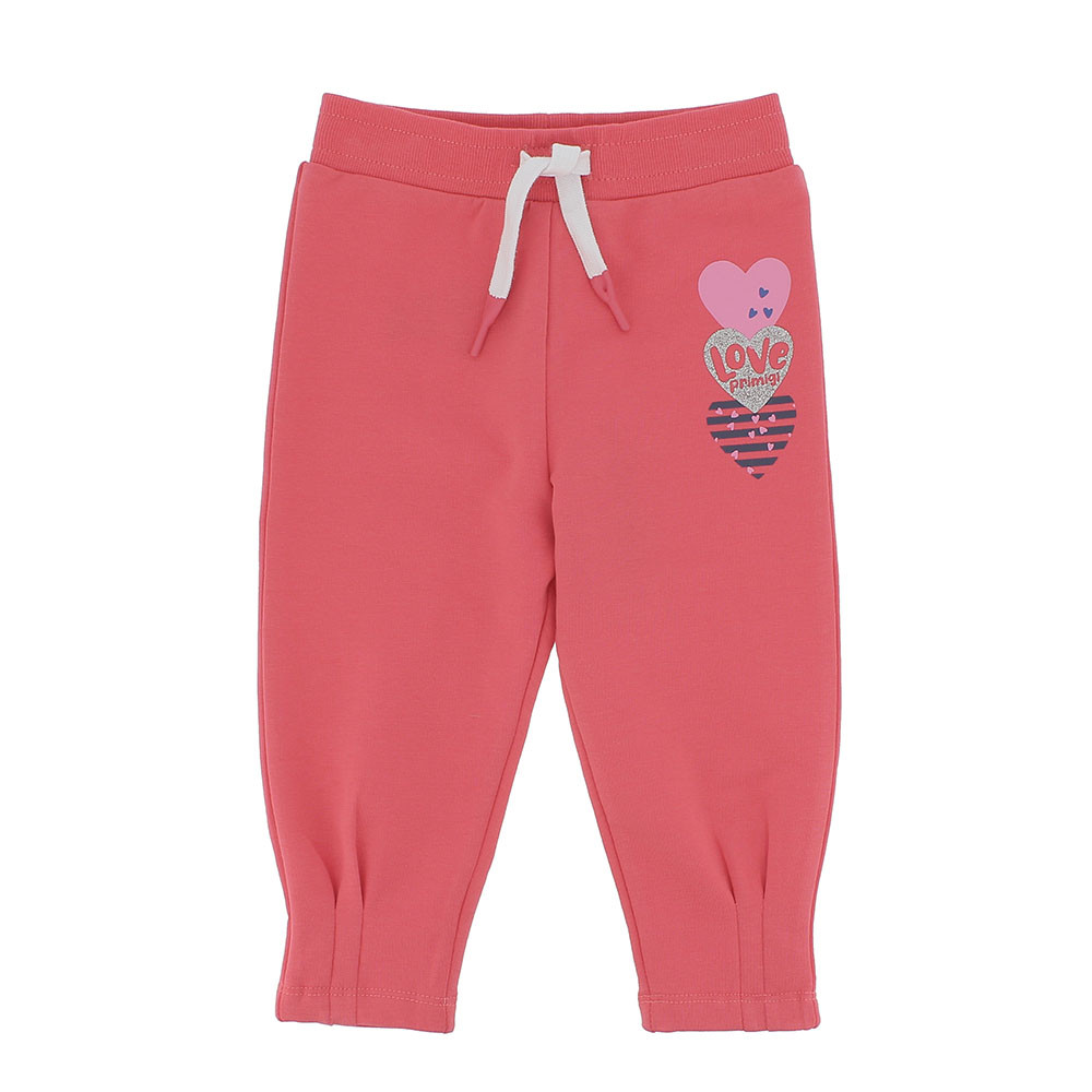 Pantalone in felpa da bambina, rosa
