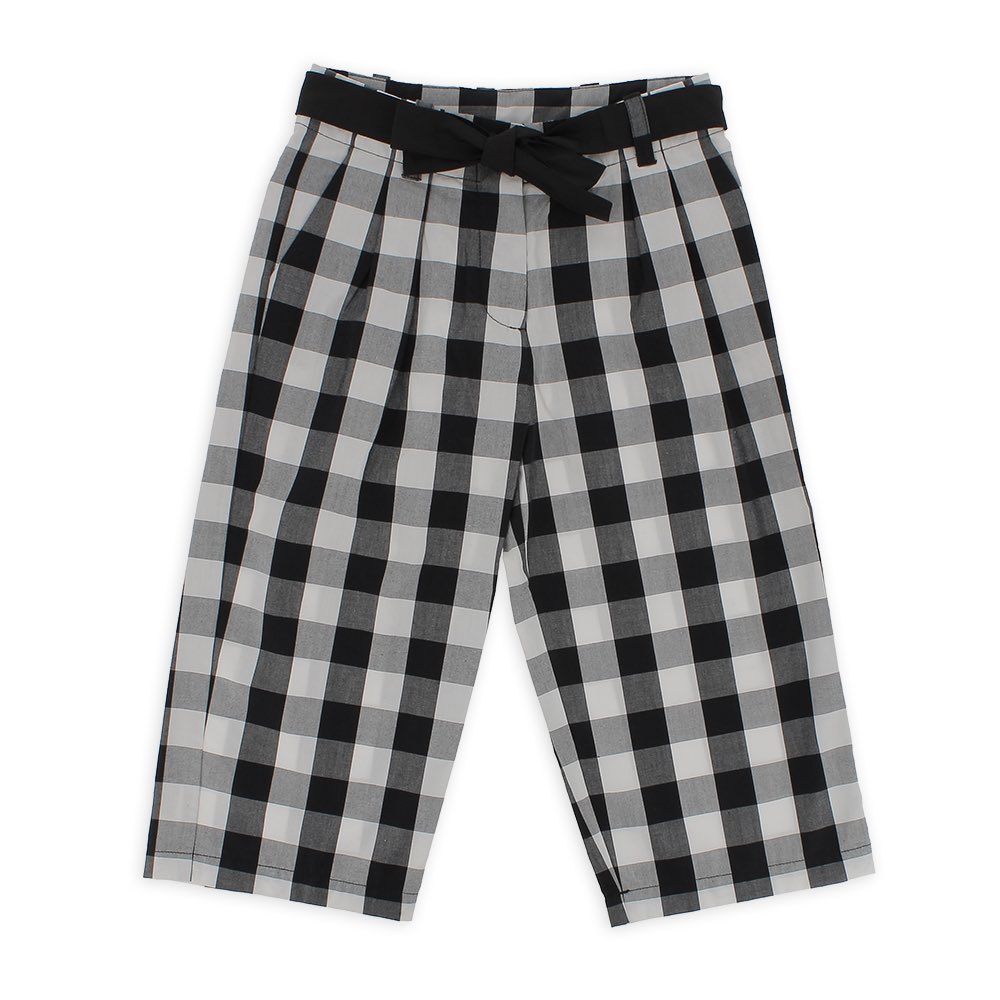 Pantalone culotte da bambina, nero