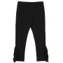 Leggings in jersey da bambina, nero Leggings in jersey da bambina, nero