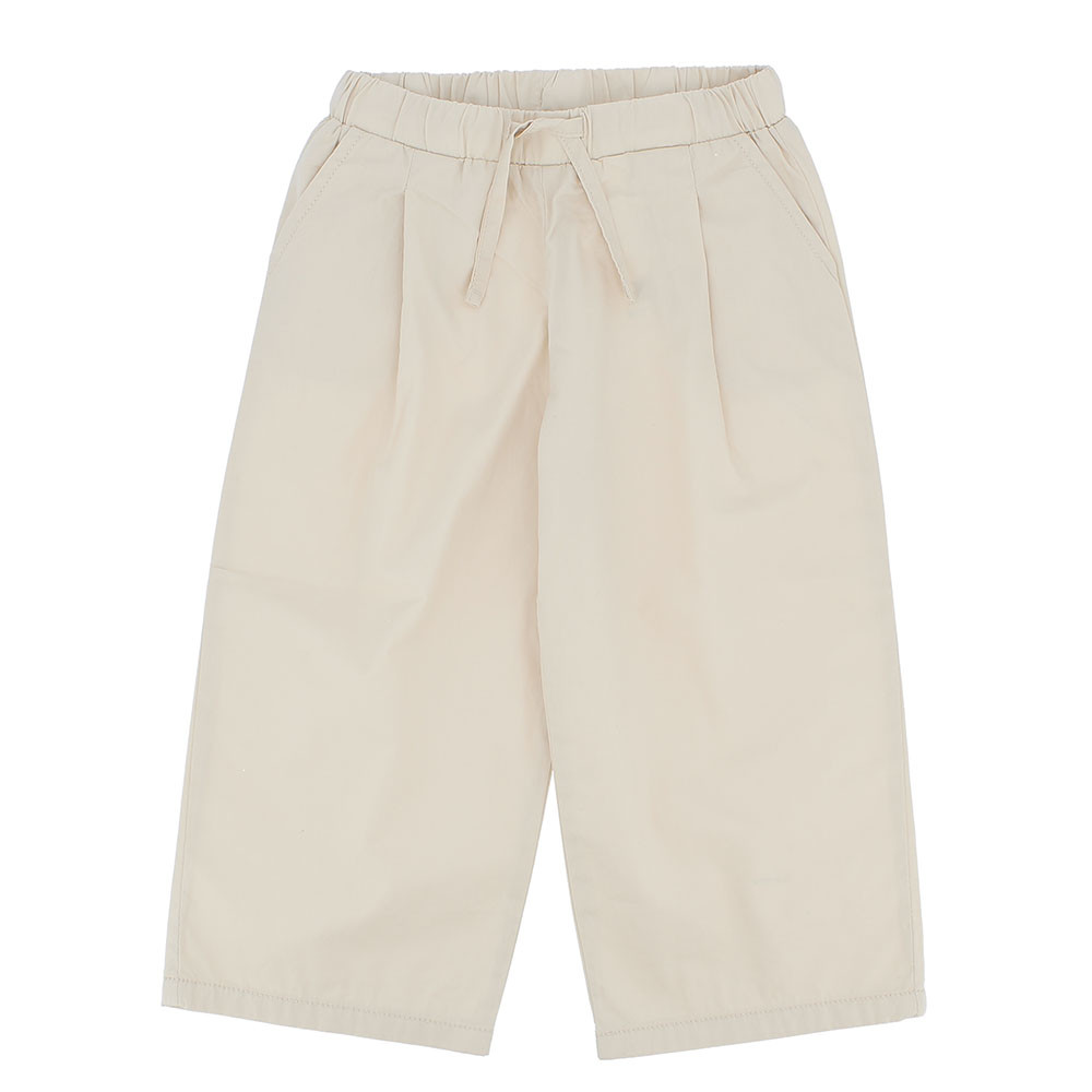 Pantalone in cotone da bambina, beige