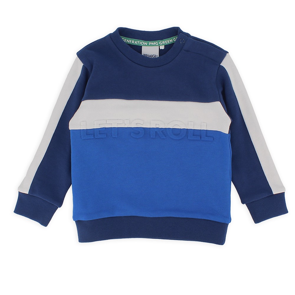 Felpa girocollo da bambino, blu