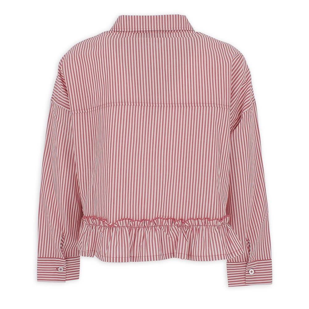Camicia in popeline da bambina, rosso