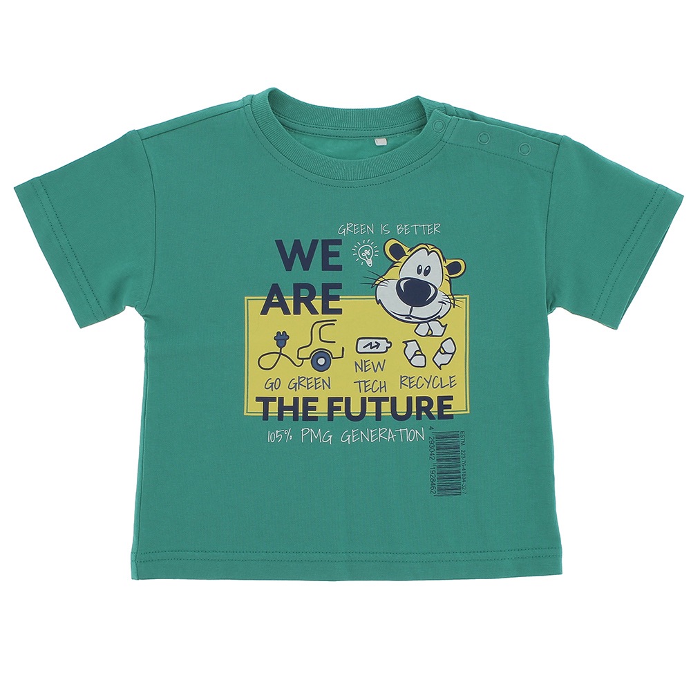 T shirt bambino verde top