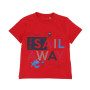 T-shirt in jersey da bambino, rosso T-shirt in jersey da bambino, rosso