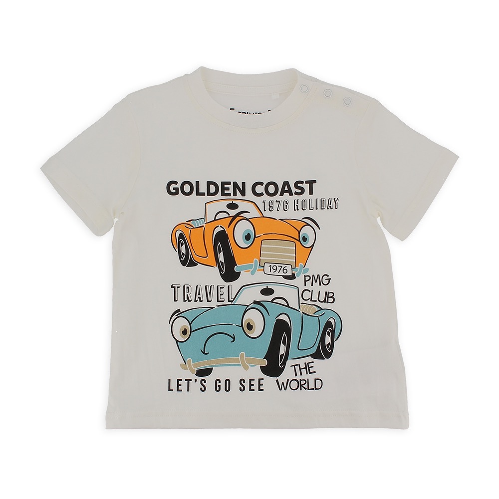 T-shirt in jersey da bambino, bianco