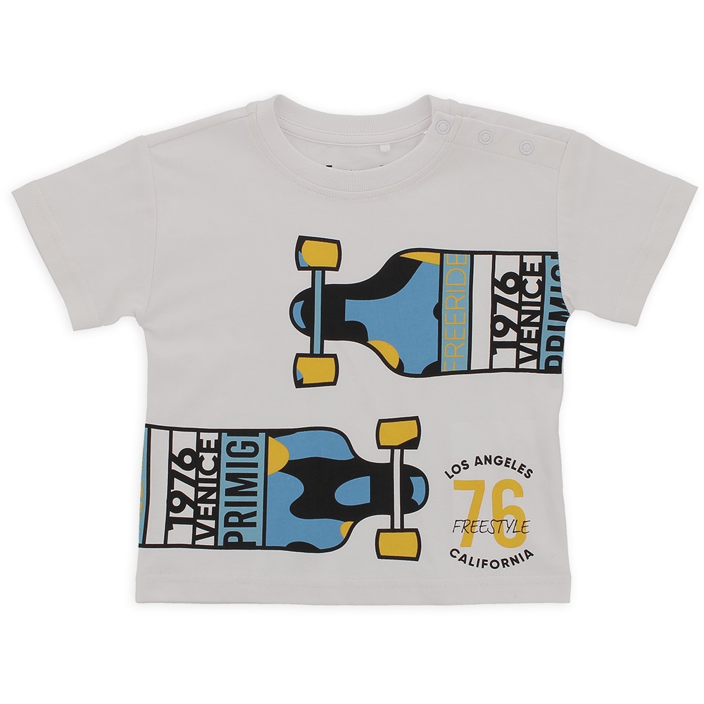 T-shirt in jersey da bambino, bianco