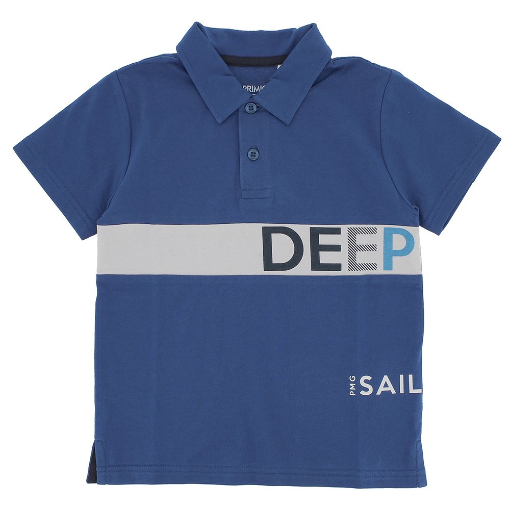 Polo in jersey da bambino, blu