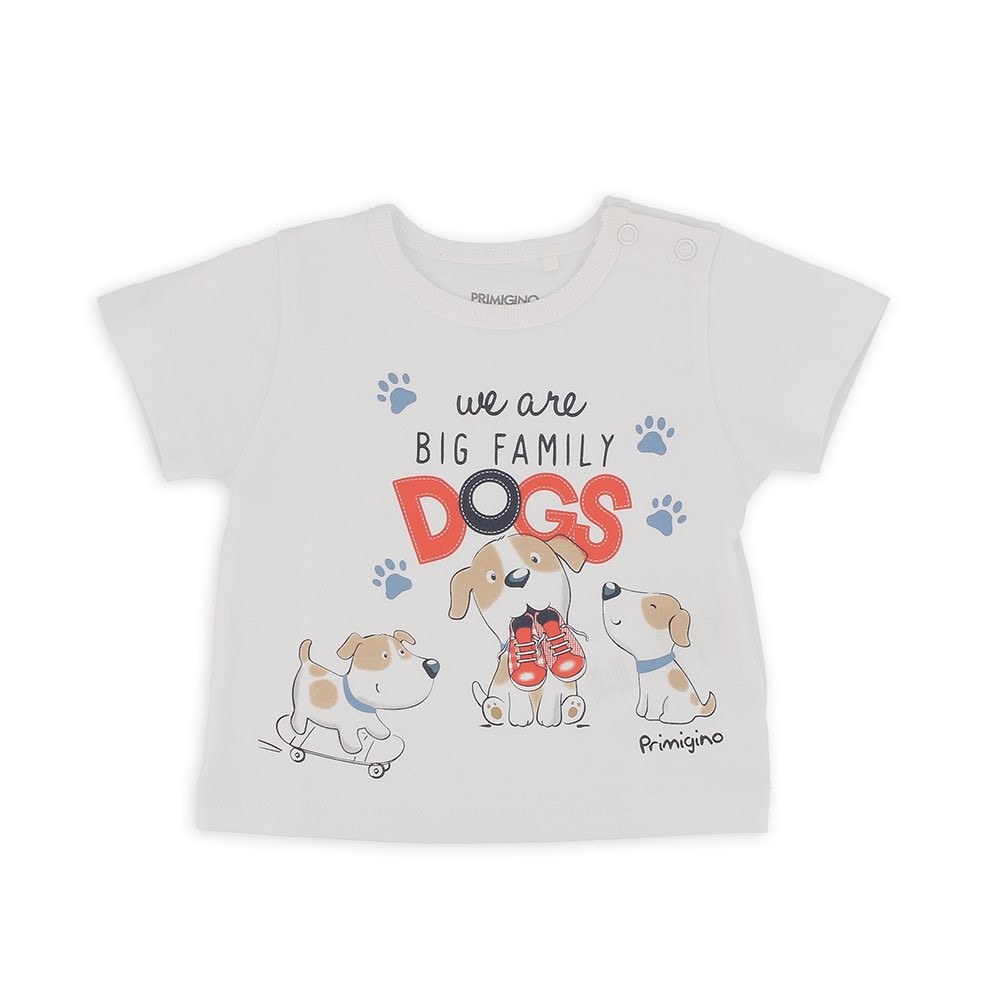 T-shirt in jersey da bambino, bianco
