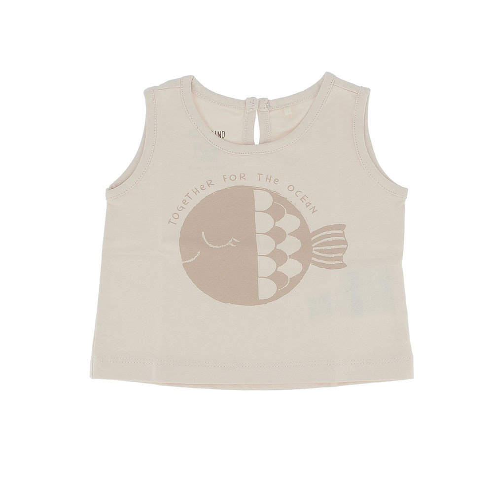 Canotta in jersey da bambina, rosa