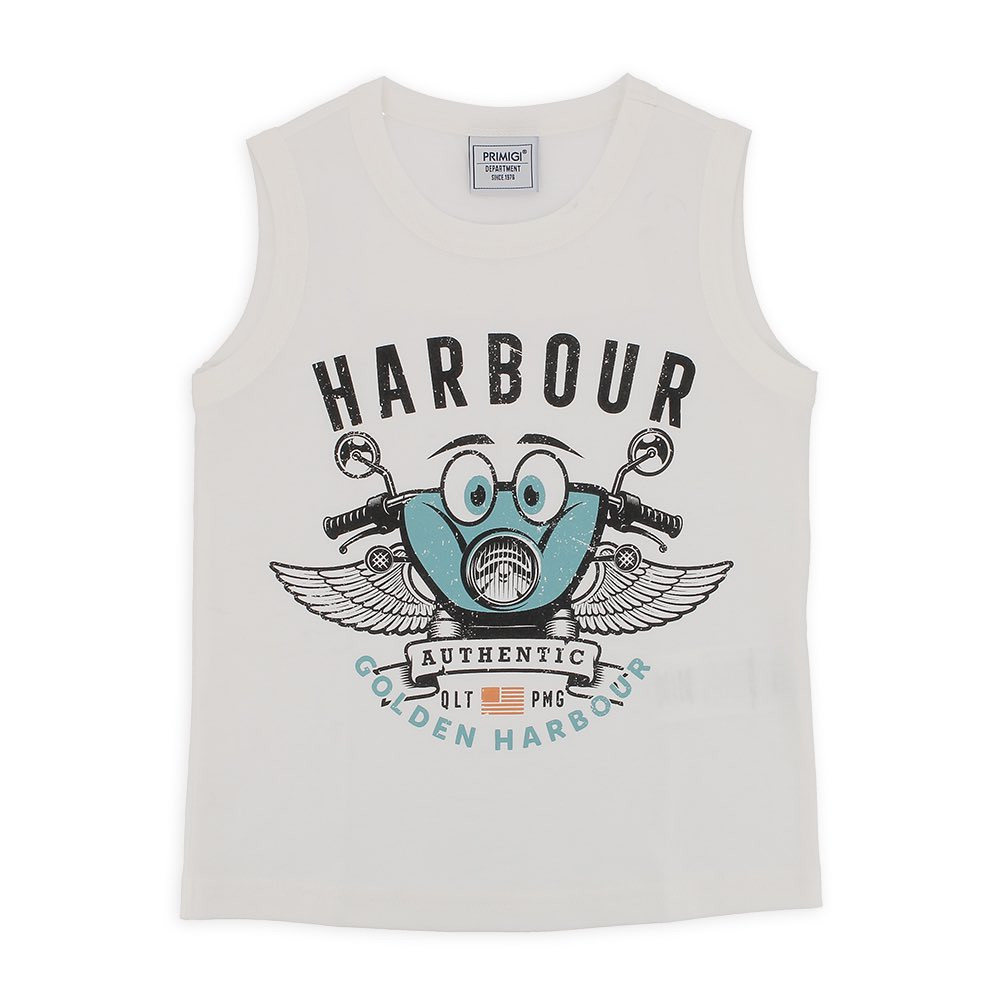 Canotta in jersey da bambino, bianco