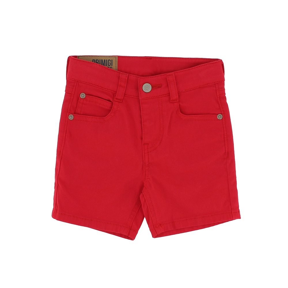 Bermuda in gabardina da bambino, rosso