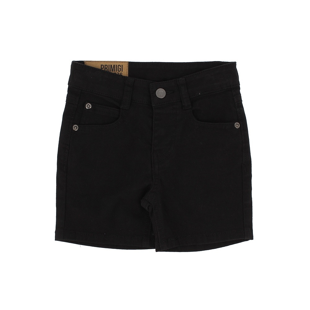 Bermuda in gabardina da bambino, nero