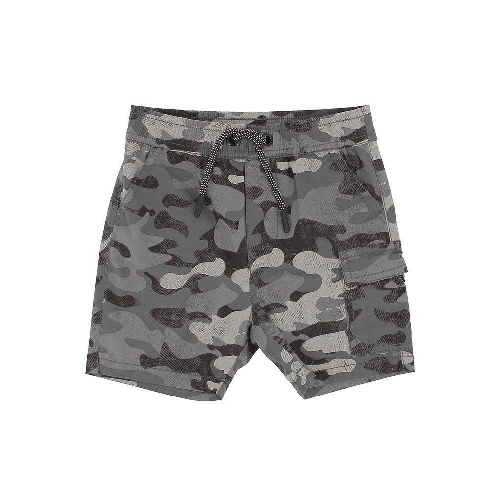 Bermuda in popeline da bambino, nero