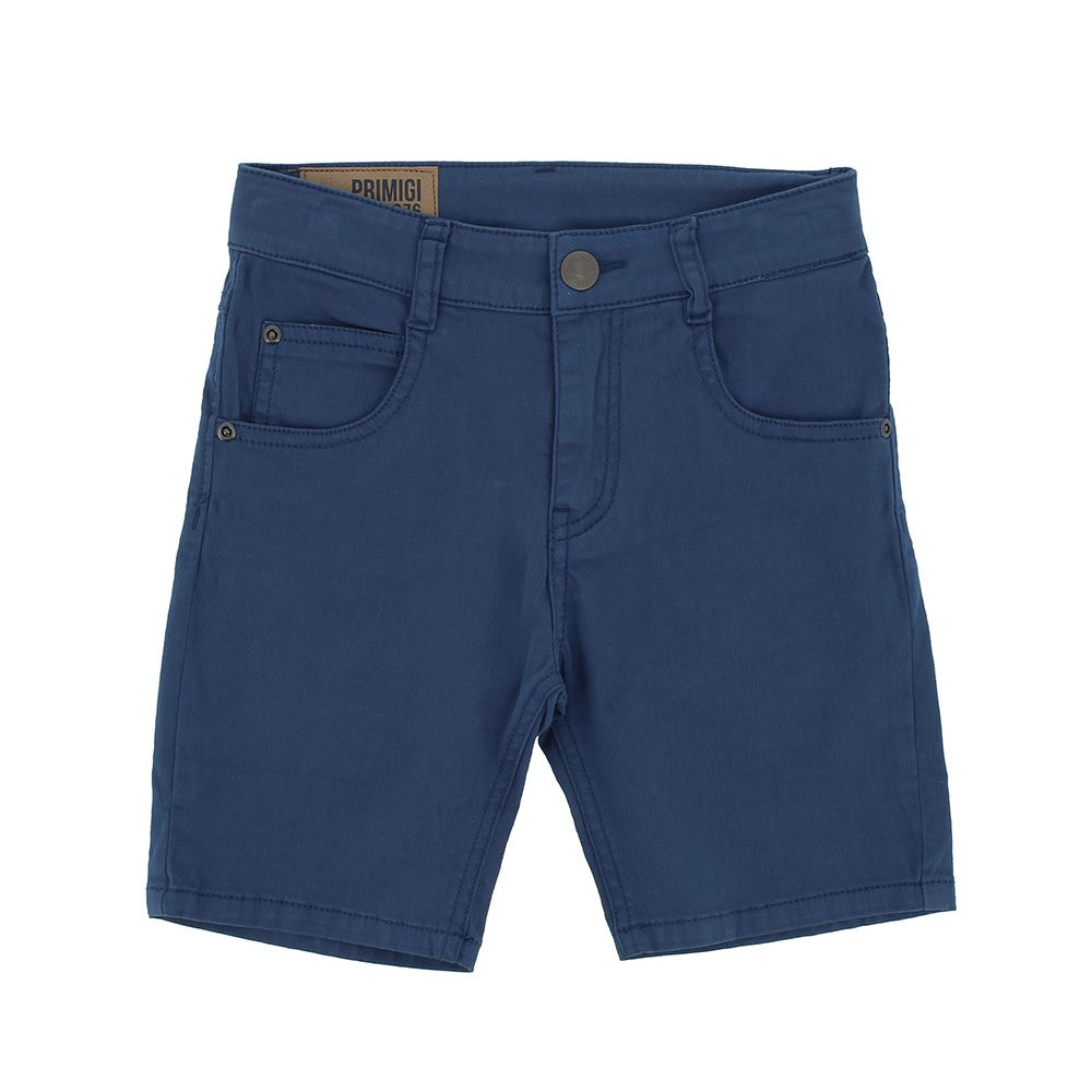 Bermuda in gabardina da bambino, blu