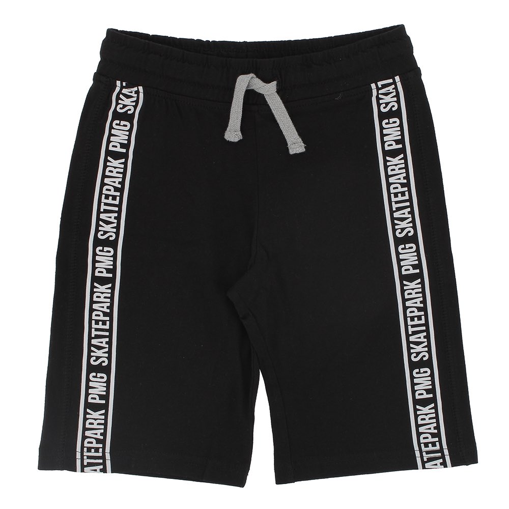 Bermuda in jersey da bambino, nero