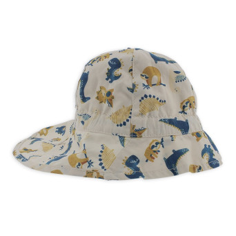Cappello Da Pescatore Bambini Con Stampa Animali - Cotone Anti-UV Pieghevole, Blu - Foto 4