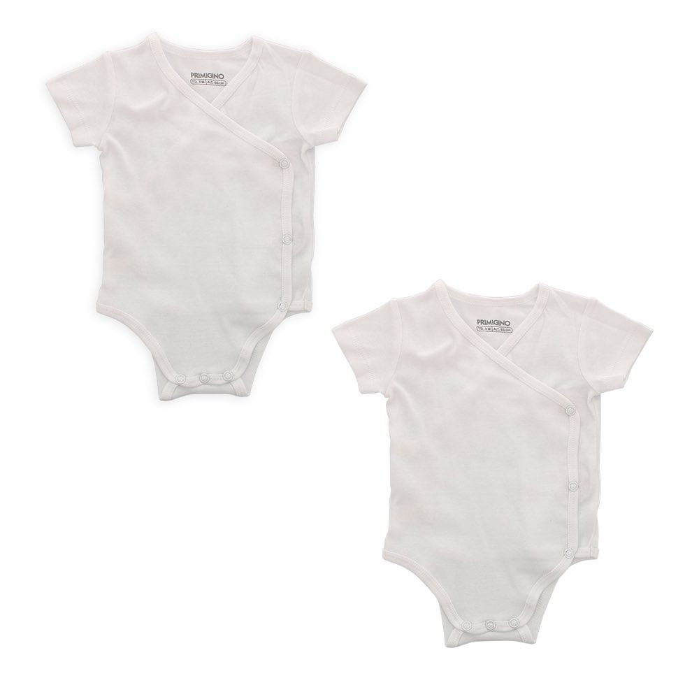 Body in jersey da bambina, bianco