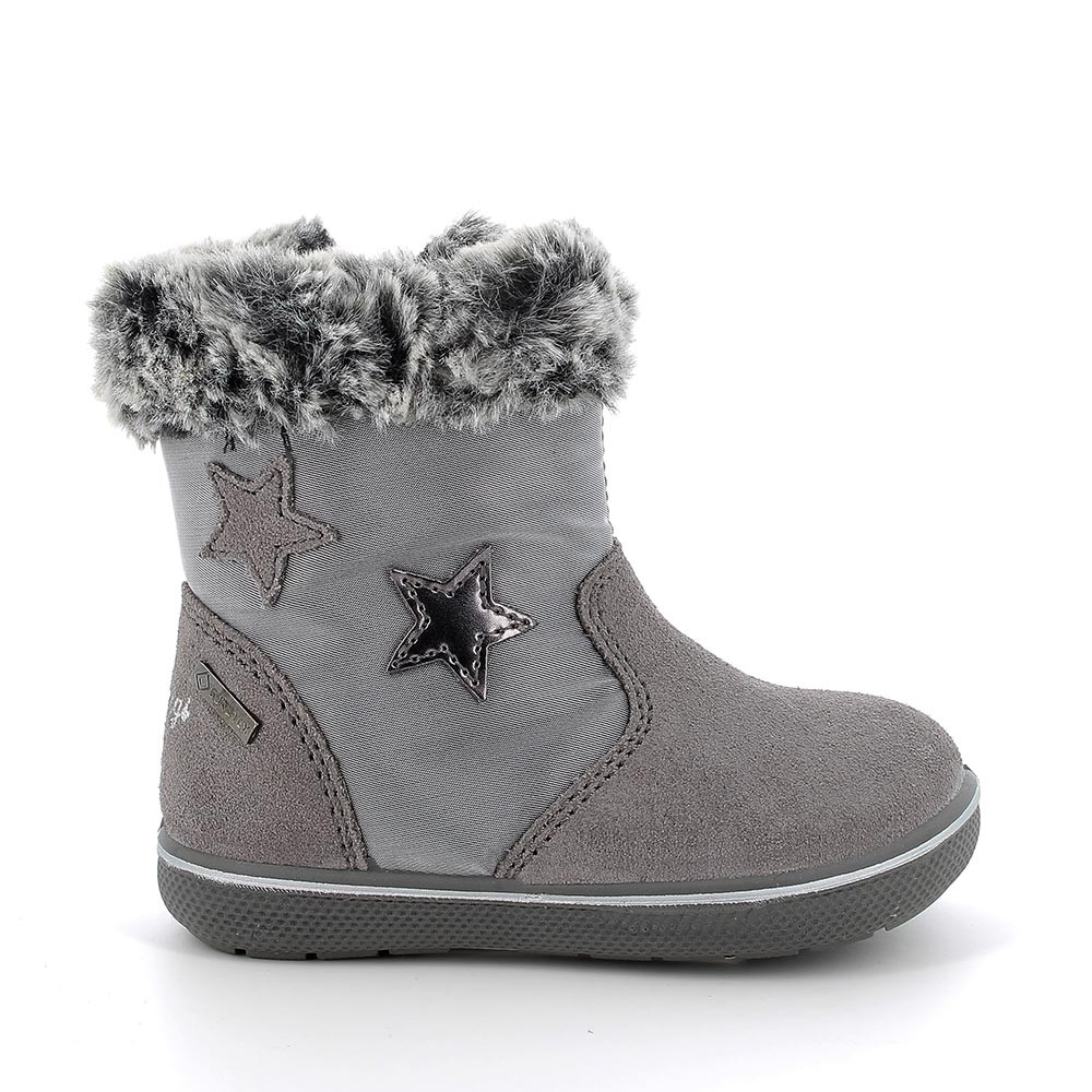 Stivali E Stivaletti Invernali Di Pelliccia Sintetica Grigi - Foto 11