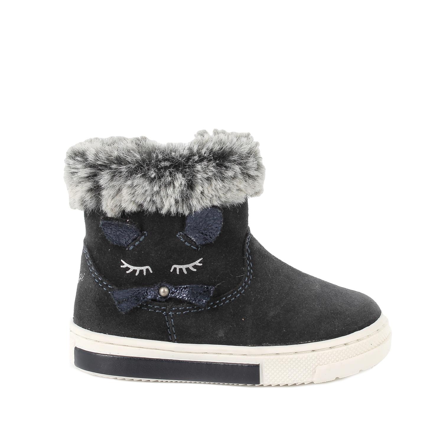 Primigi Stivaletti in pelle da bambina blu scuro, Taglia 20