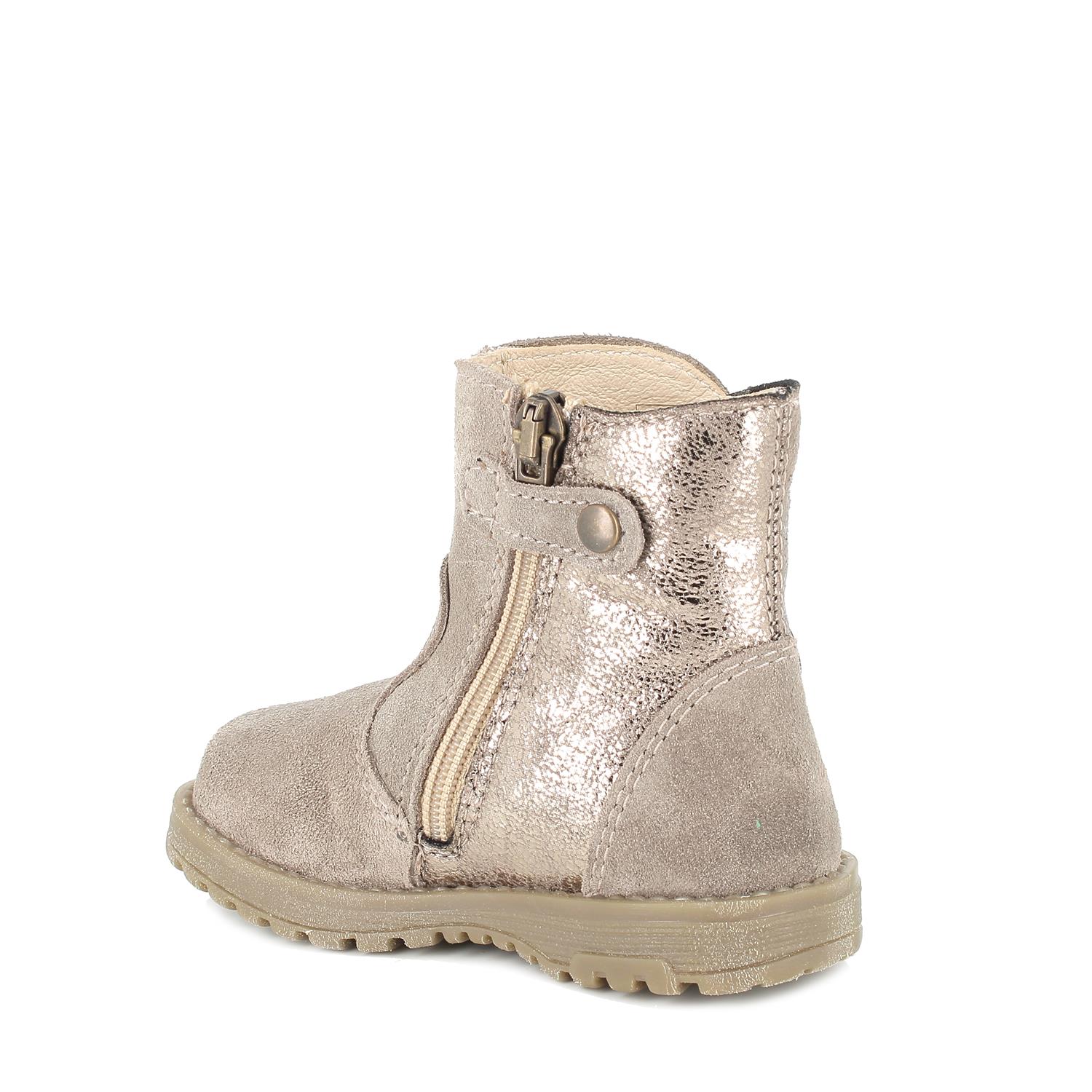 Stivaletti da bambina beige scuro
