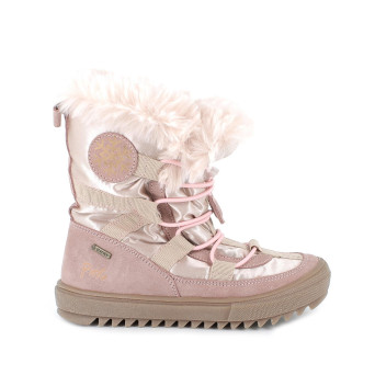 GIRL GORE-TEX ANKLE BOOTS WITH FAUX FUR INSERT