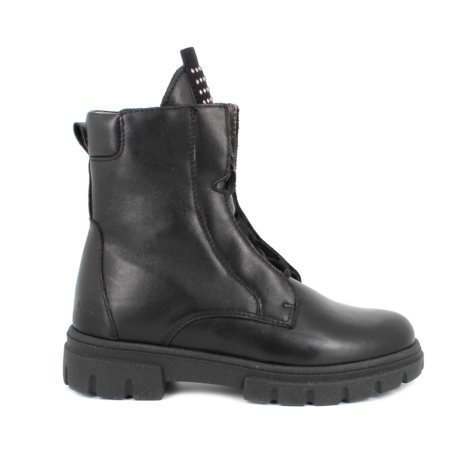 Anfibi in pelle da bambina nero