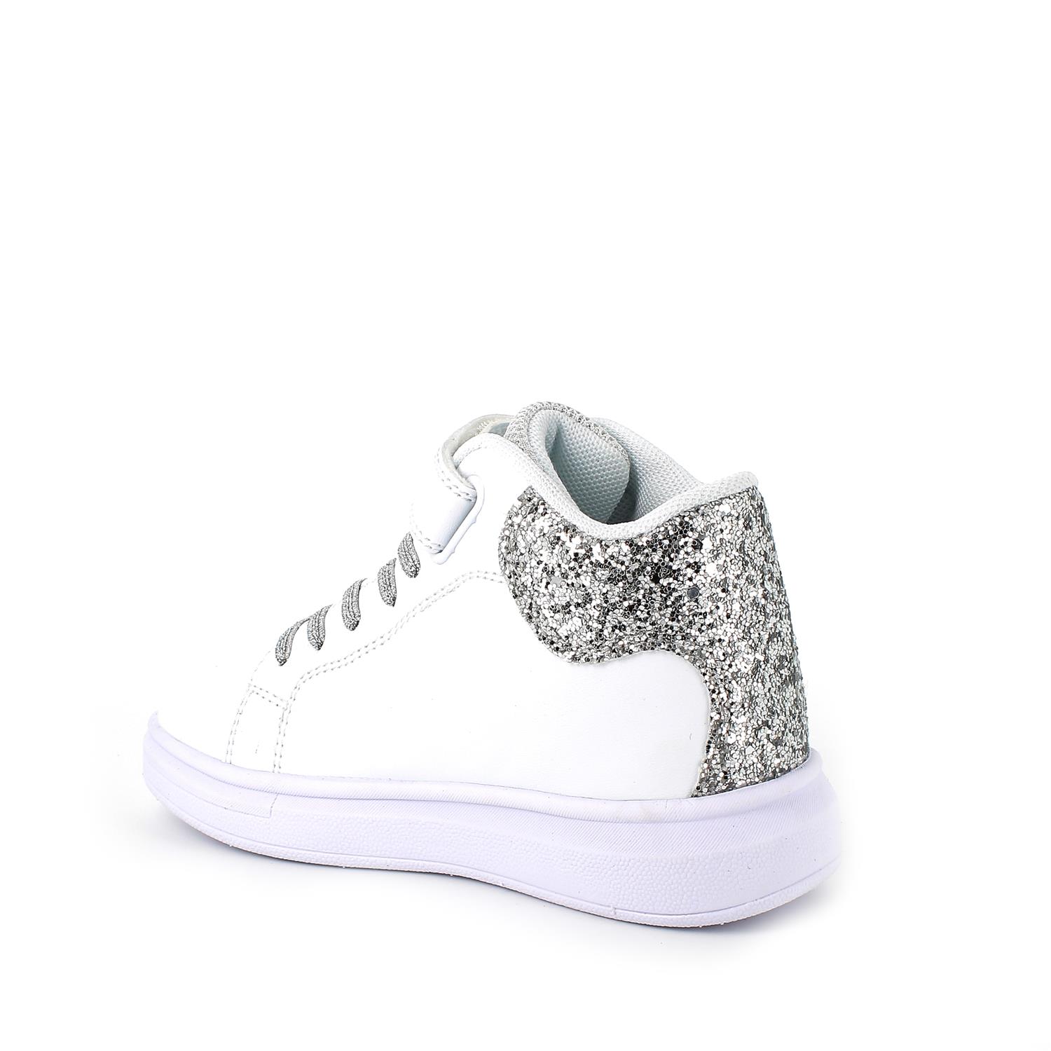 Sneakers alte bambina bianche discount