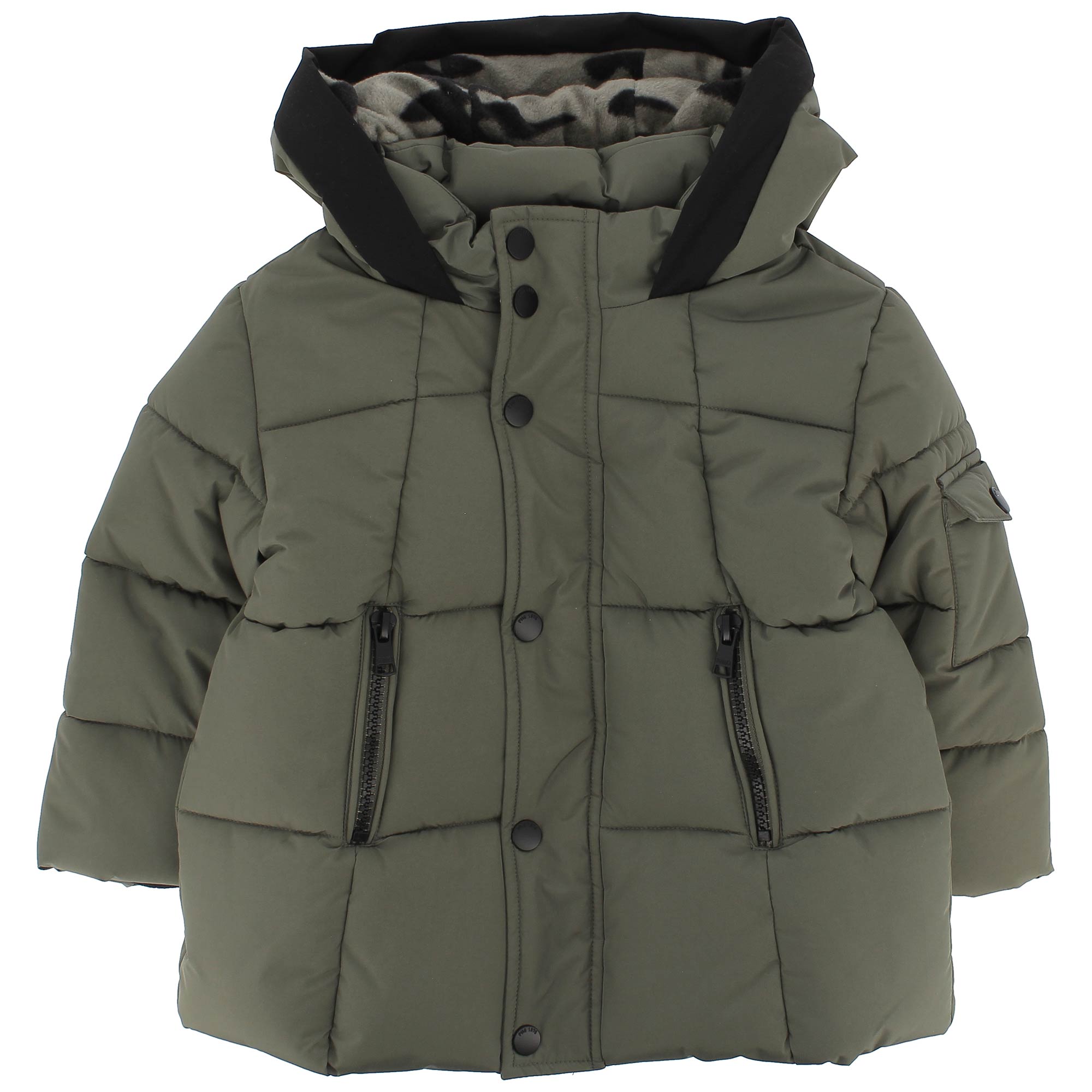 Primigi Giubbino con cappuccio da bambino, verde, Taglia 12M