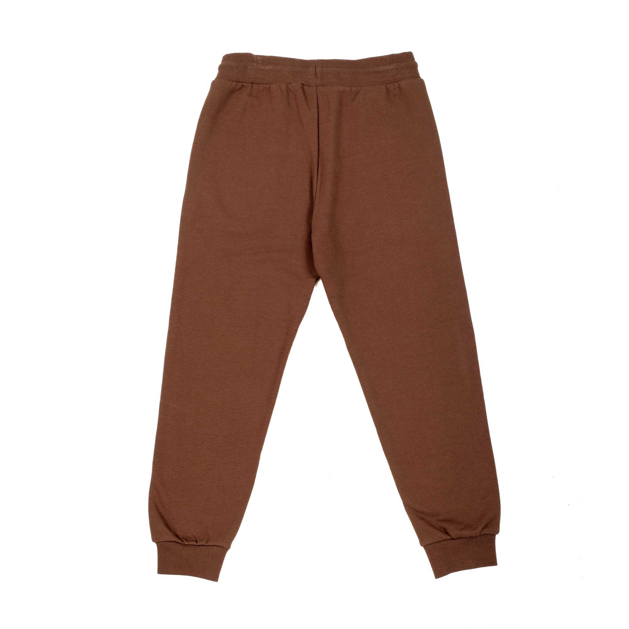 Pantalone in felpa da bambino marrone