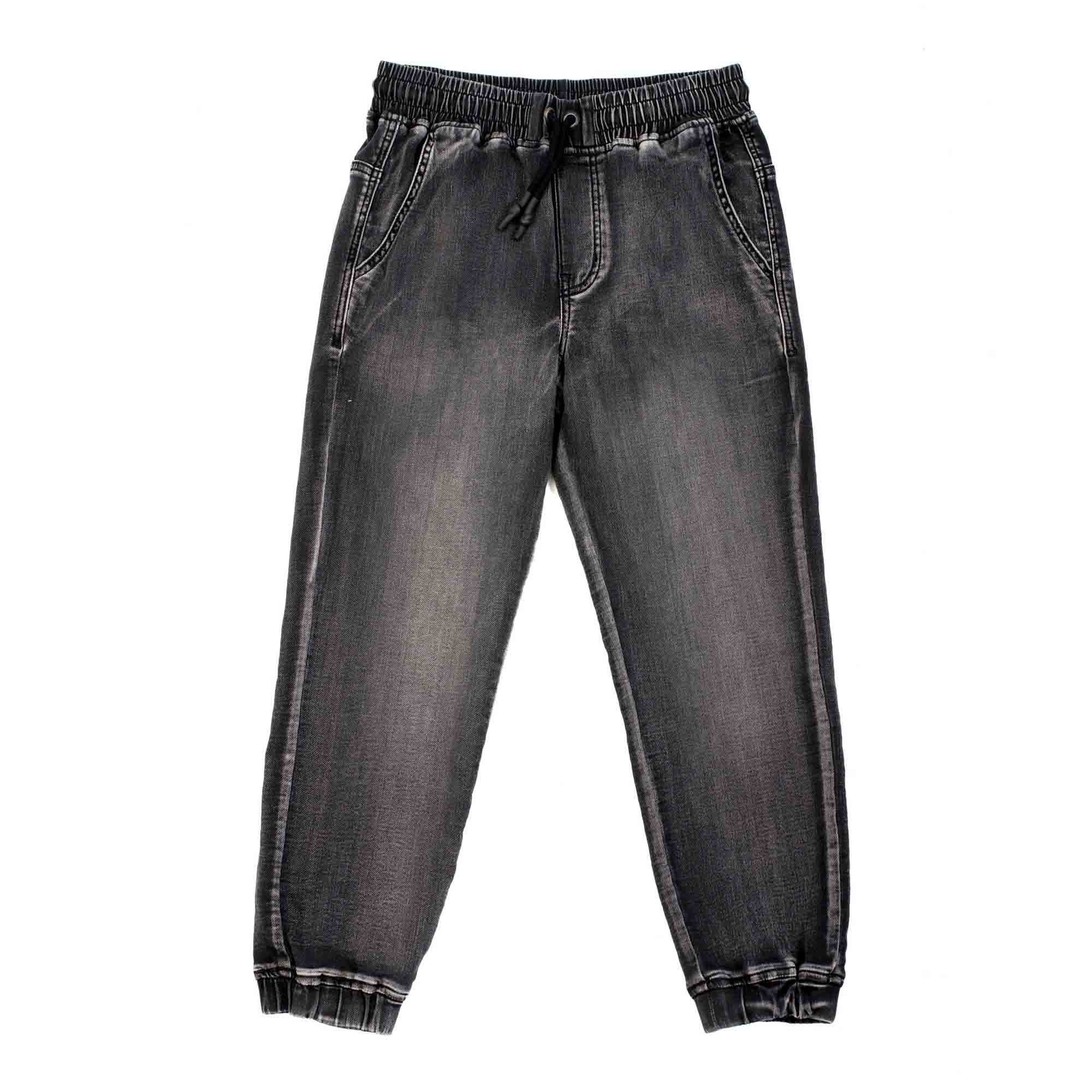 Primigi Jogger in jeans da bambino, nero, Taglia 7