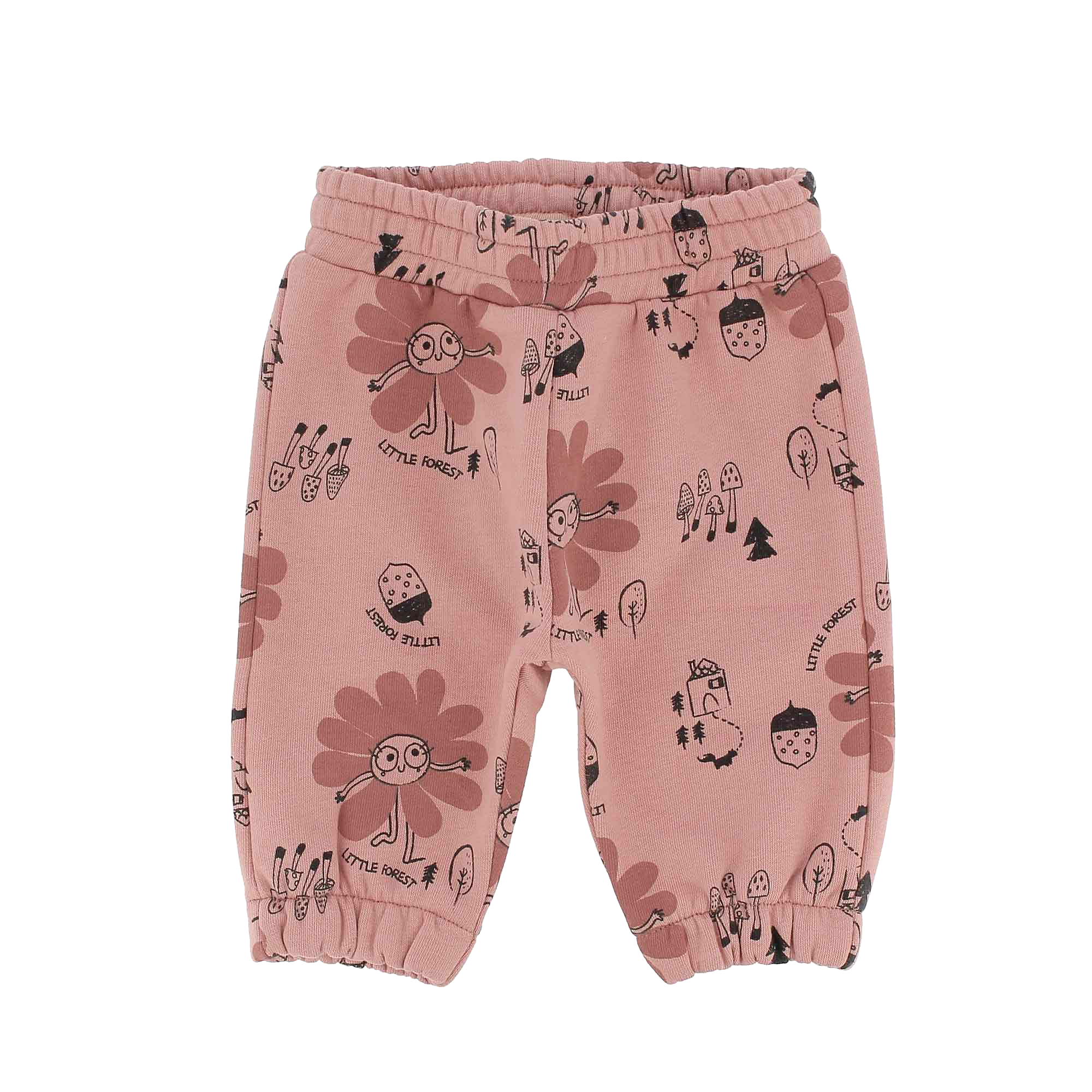 Pantalone in felpa da bambina, rosa