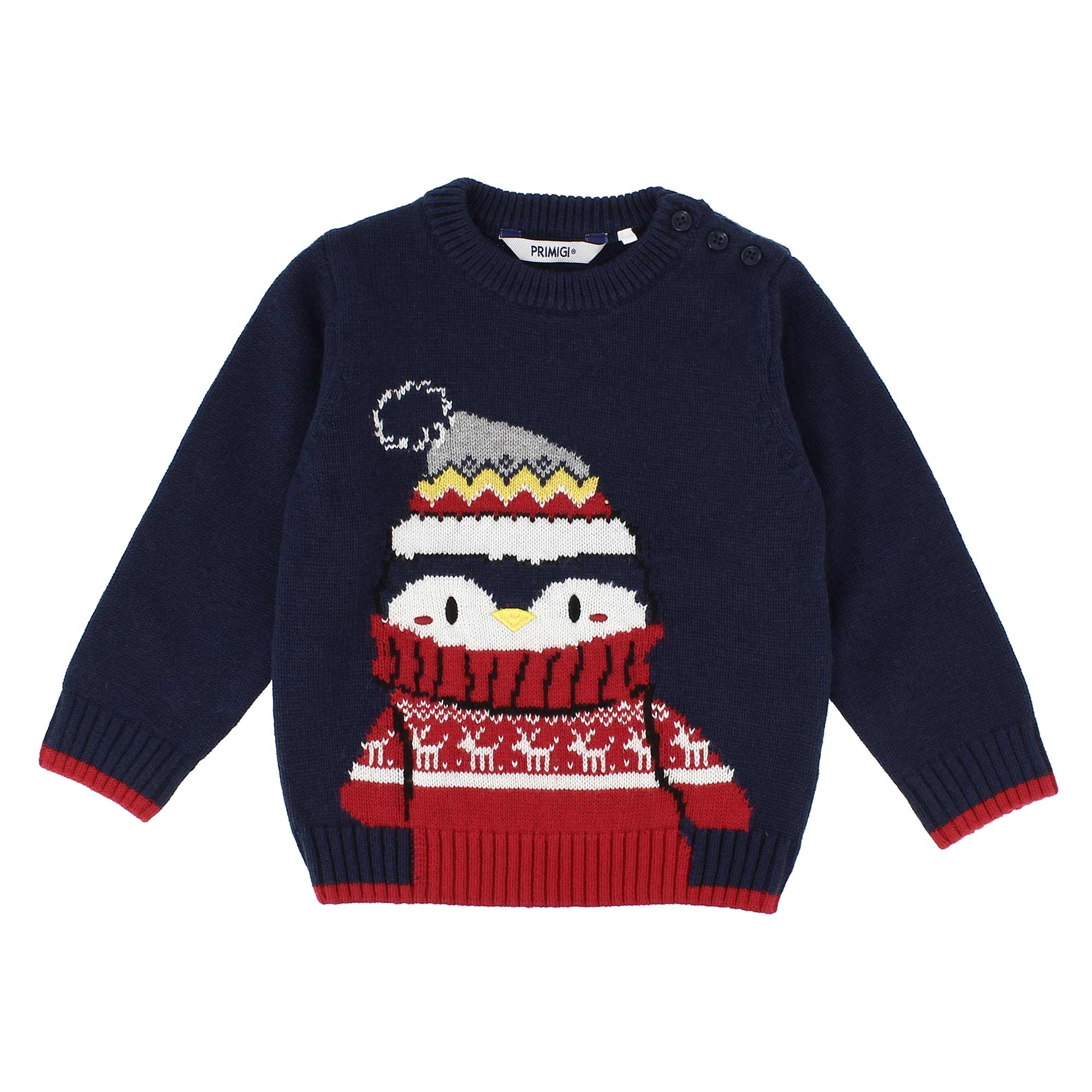 Primigi Pullover girocollo da bambino, blu, Taglia 12M
