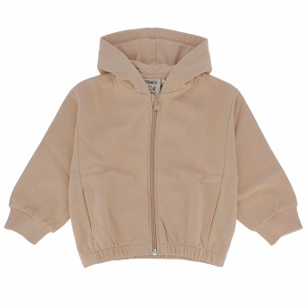 Felpa con cappuccio da bambina, beige Felpa con cappuccio da bambina, beige