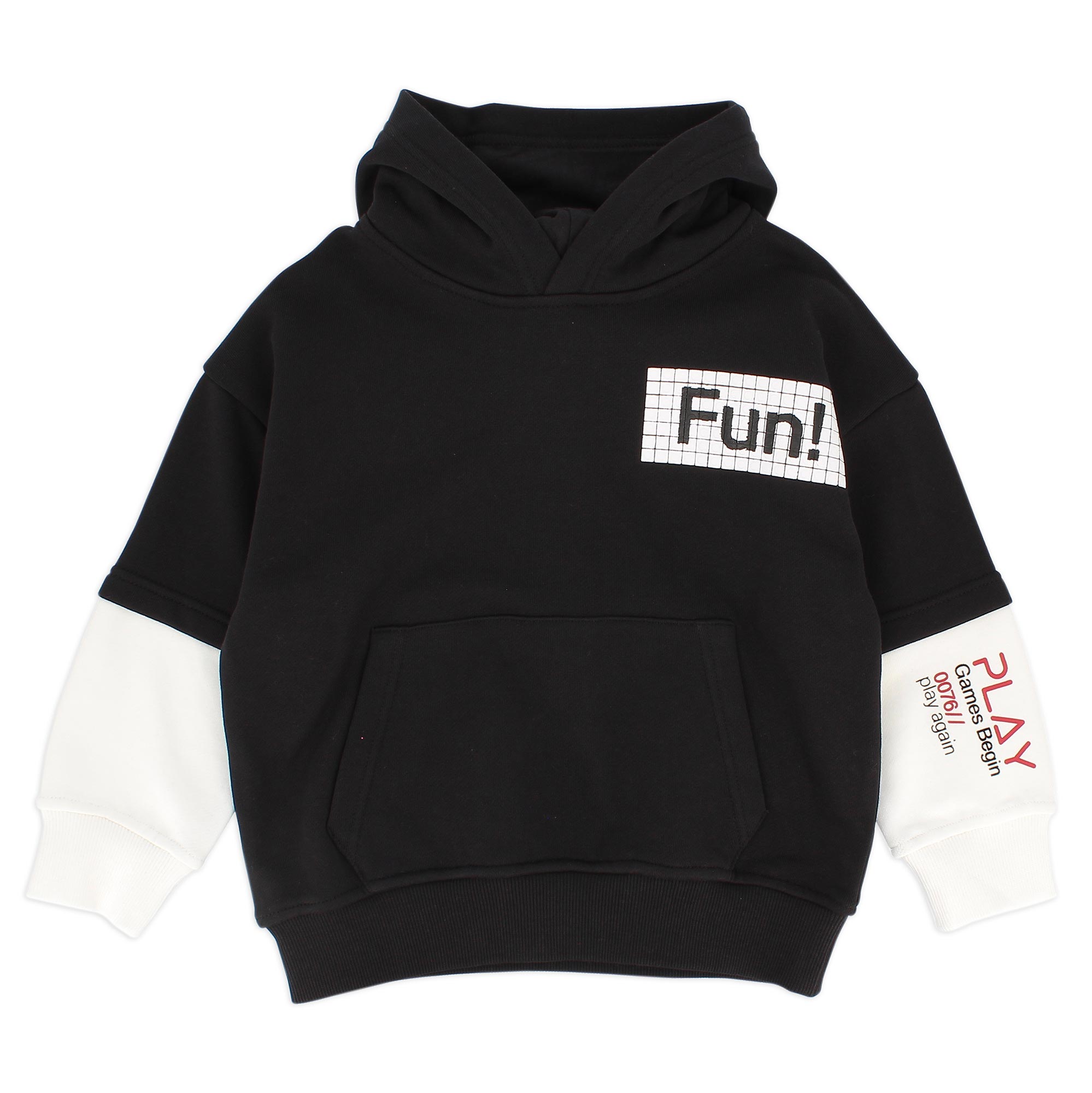 Primigi Felpa con cappuccio da bambino, nero, Taglia 4