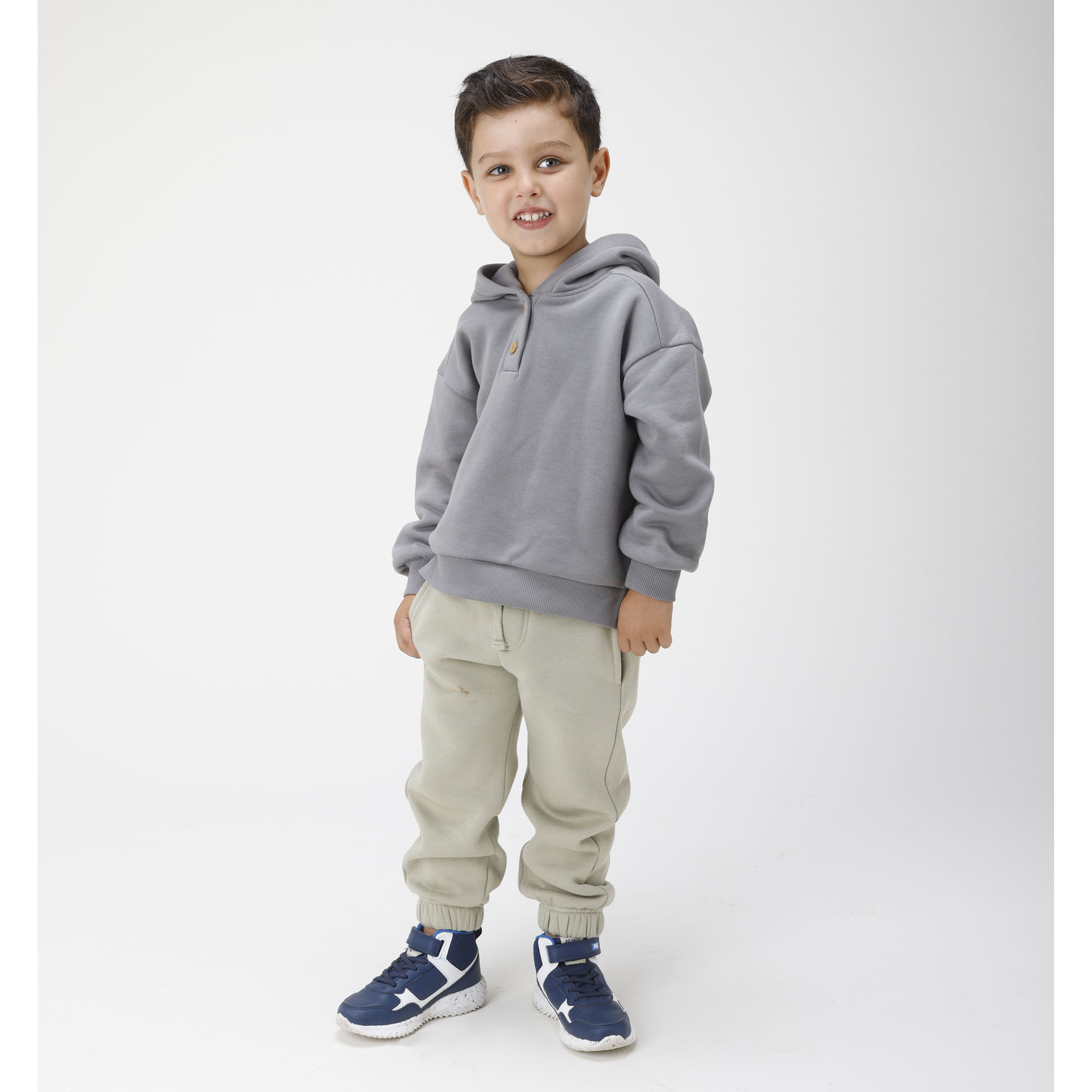 Felpa new arrivals grigia bambino