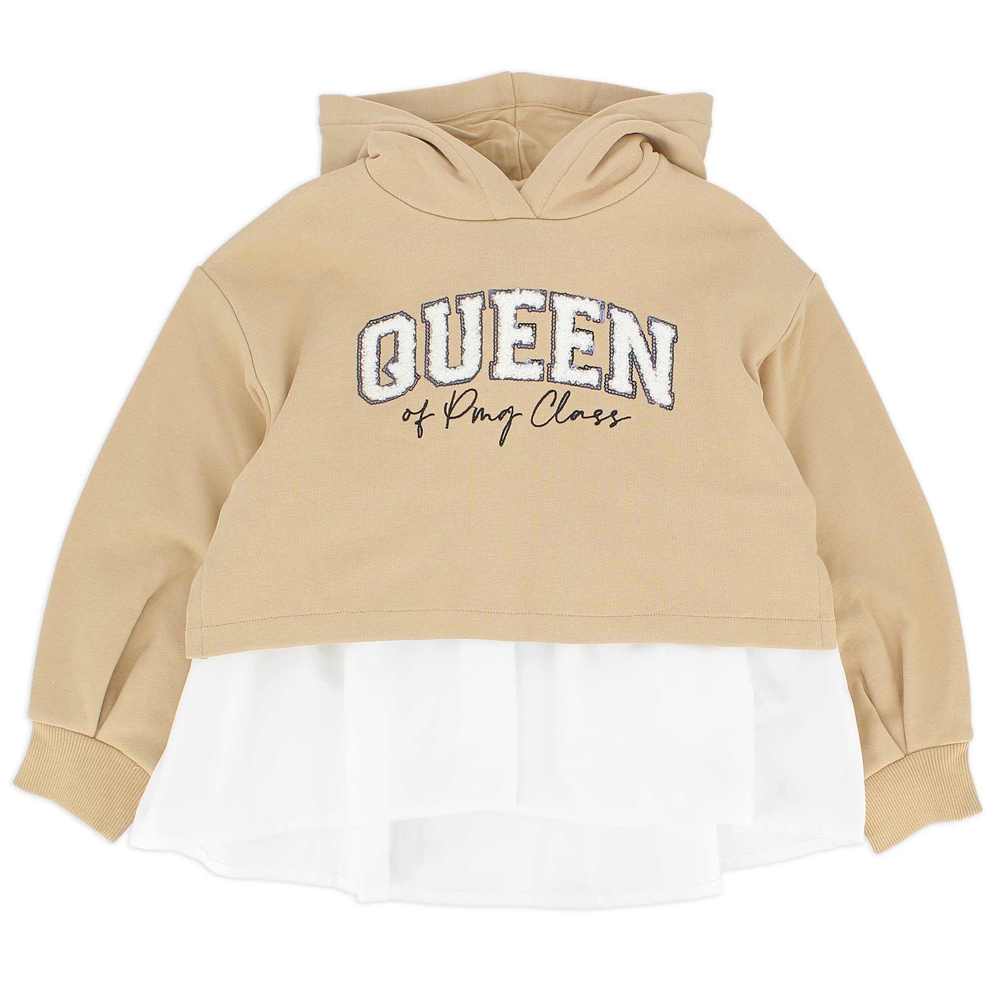 Primigi Felpa con cappuccio da bambina, beige, Taglia 5