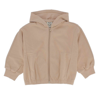 Felpa con cappuccio da bambina, beige Felpa con cappuccio da bambina, beige