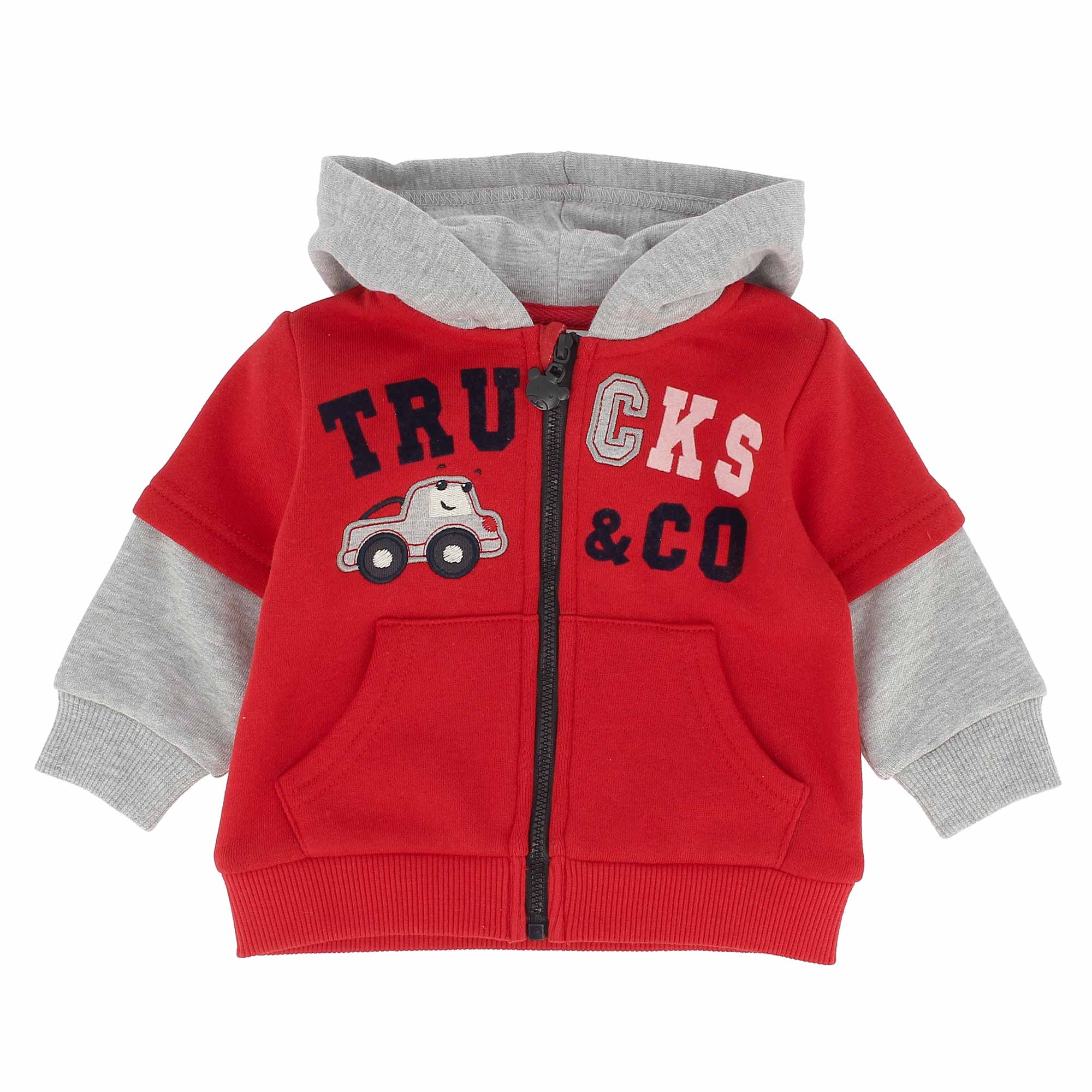 Primigi Felpa con cappuccio da bambino, rosso, Taglia 3M