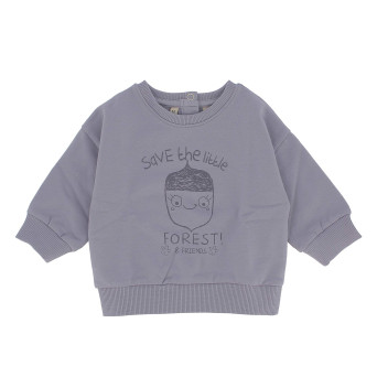 Mädchen-Sweatshirt mit Rundhalsausschnitt , violett Mädchen-Sweatshirt mit Rundhalsausschnitt , violett