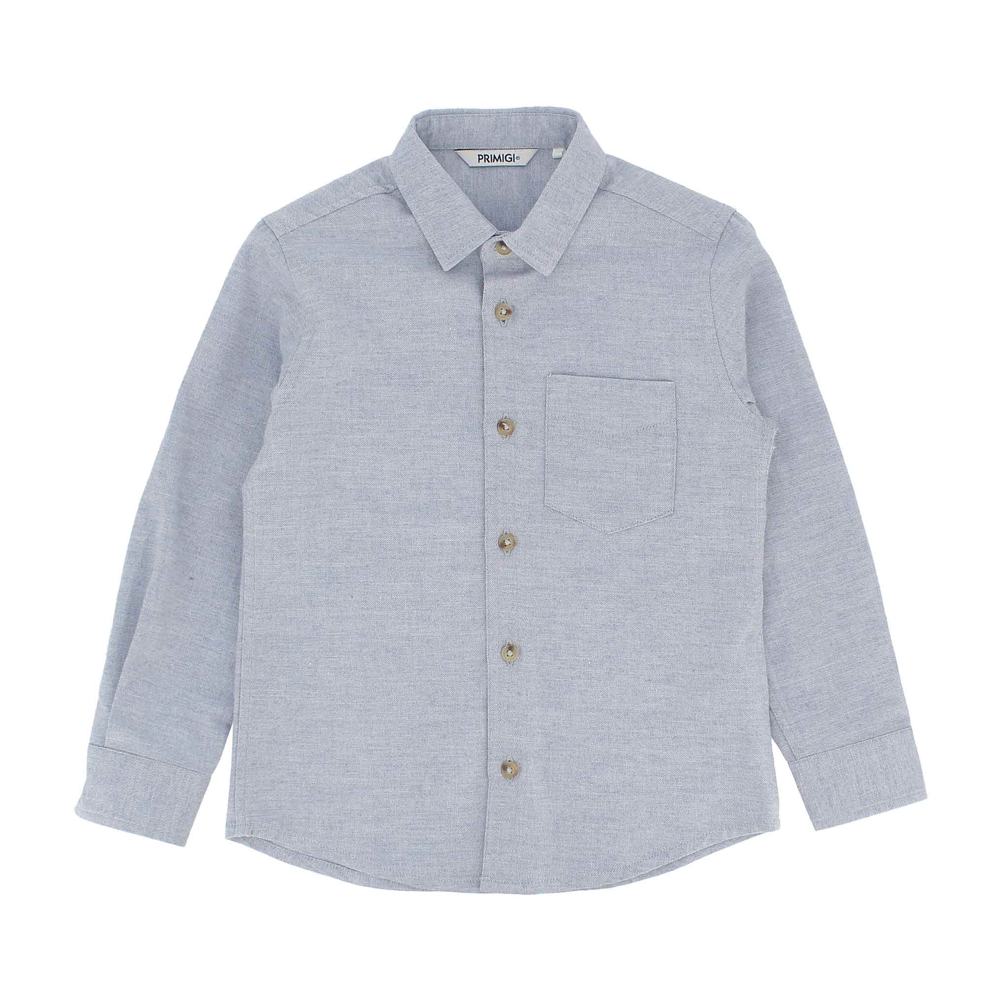 Primigi Camicia in cotone da bambino, blu, Taglia 4