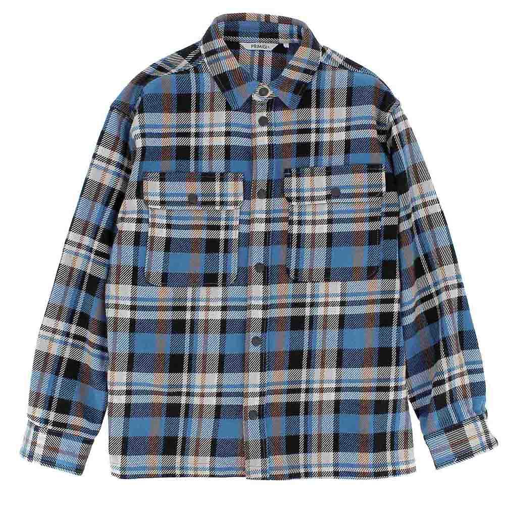Primigi Camicia in madras da bambino, blu, Taglia 7