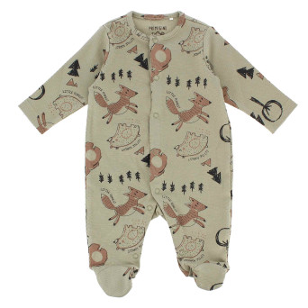 Bamwollstrampler für Jungen, grün Bamwollstrampler für Jungen, grün