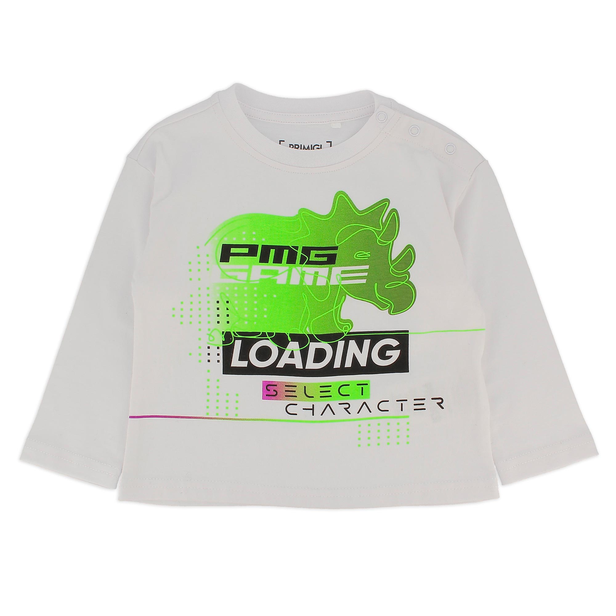 Primigi Maglietta oversize in caldo cotone da bambino, bianco, Taglia 12M
