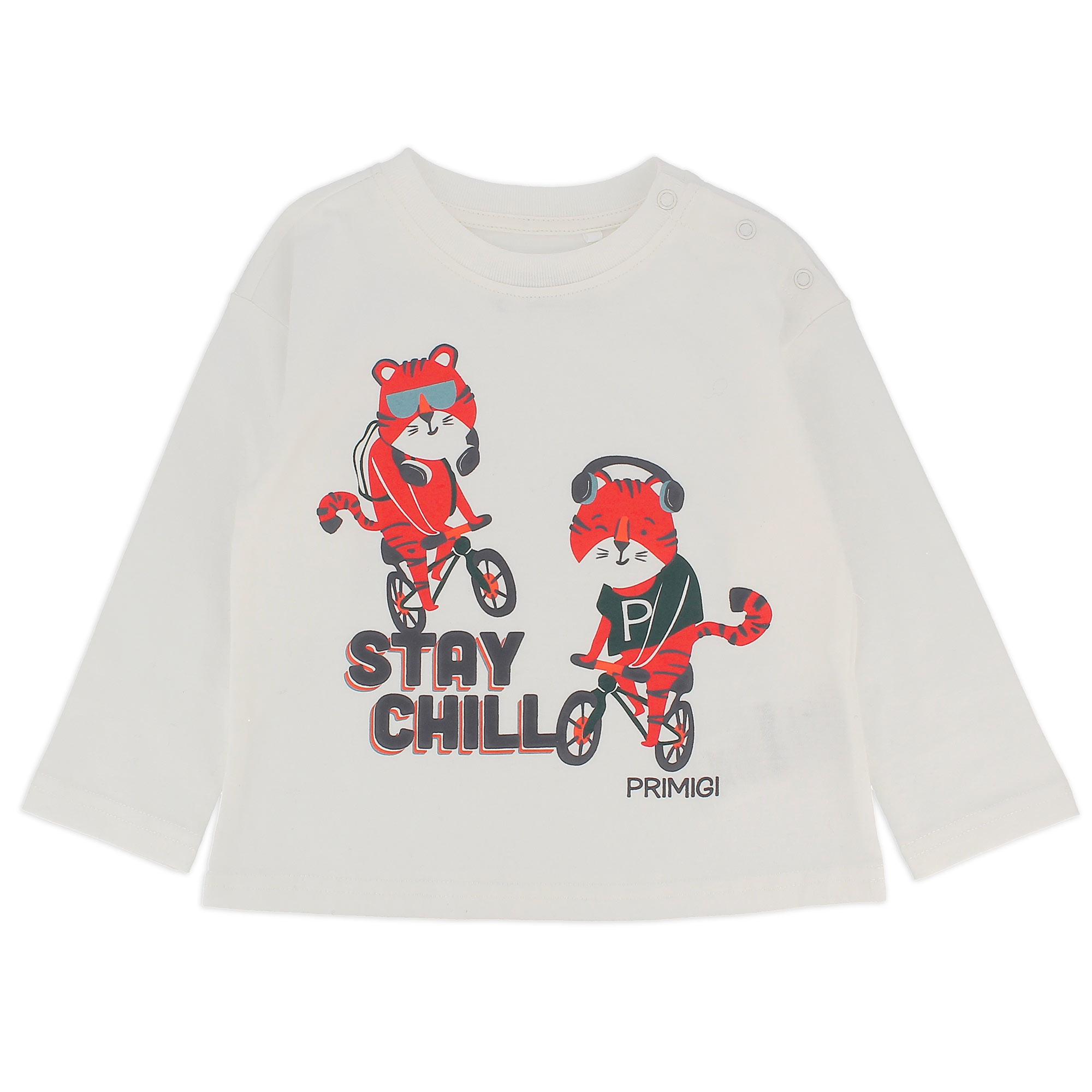 Primigi Maglietta in caldo cotone da bambino, bianco, Taglia 12M