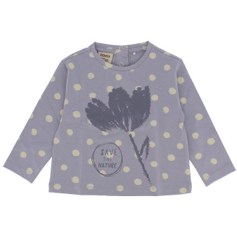 Maglietta in jersey da bambina, viola Maglietta in jersey da bambina, viola