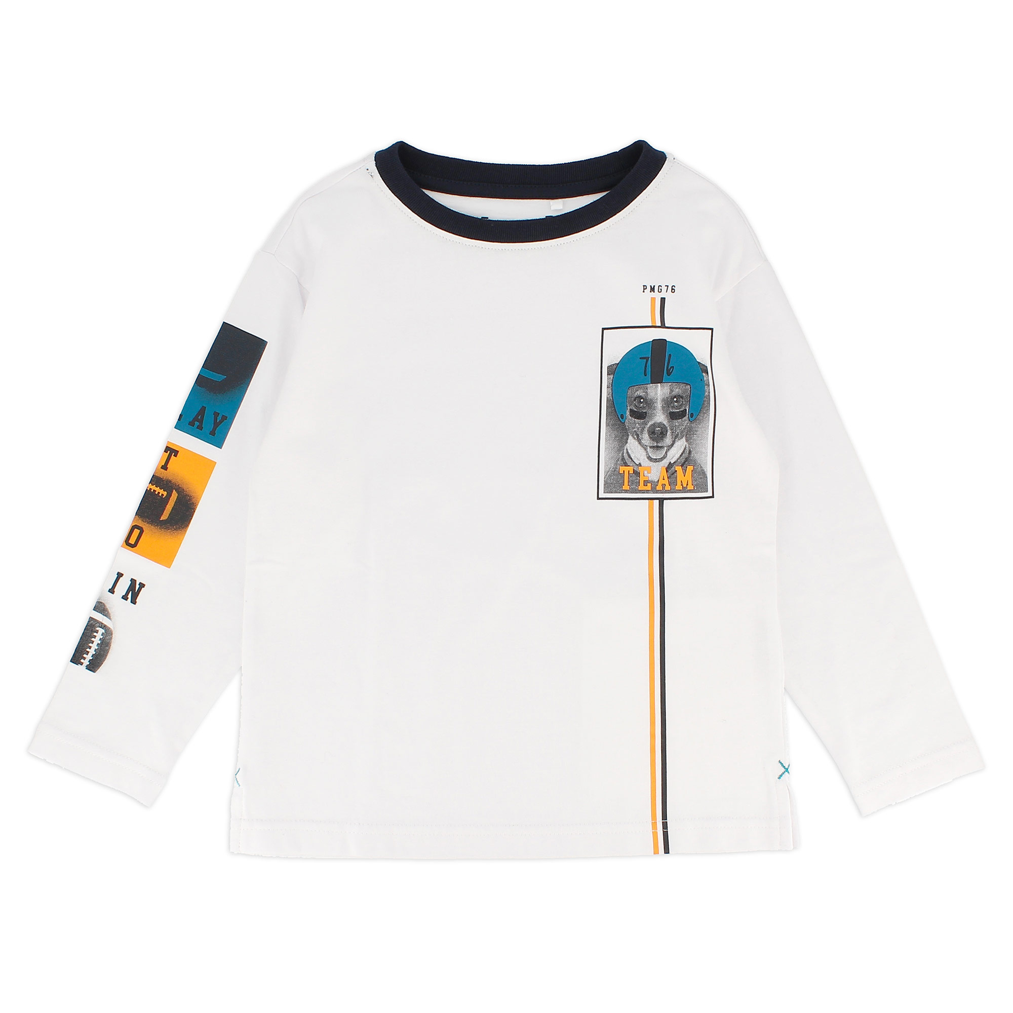 Primigi Maglietta oversize in jersey da bambino, bianco, Taglia 4