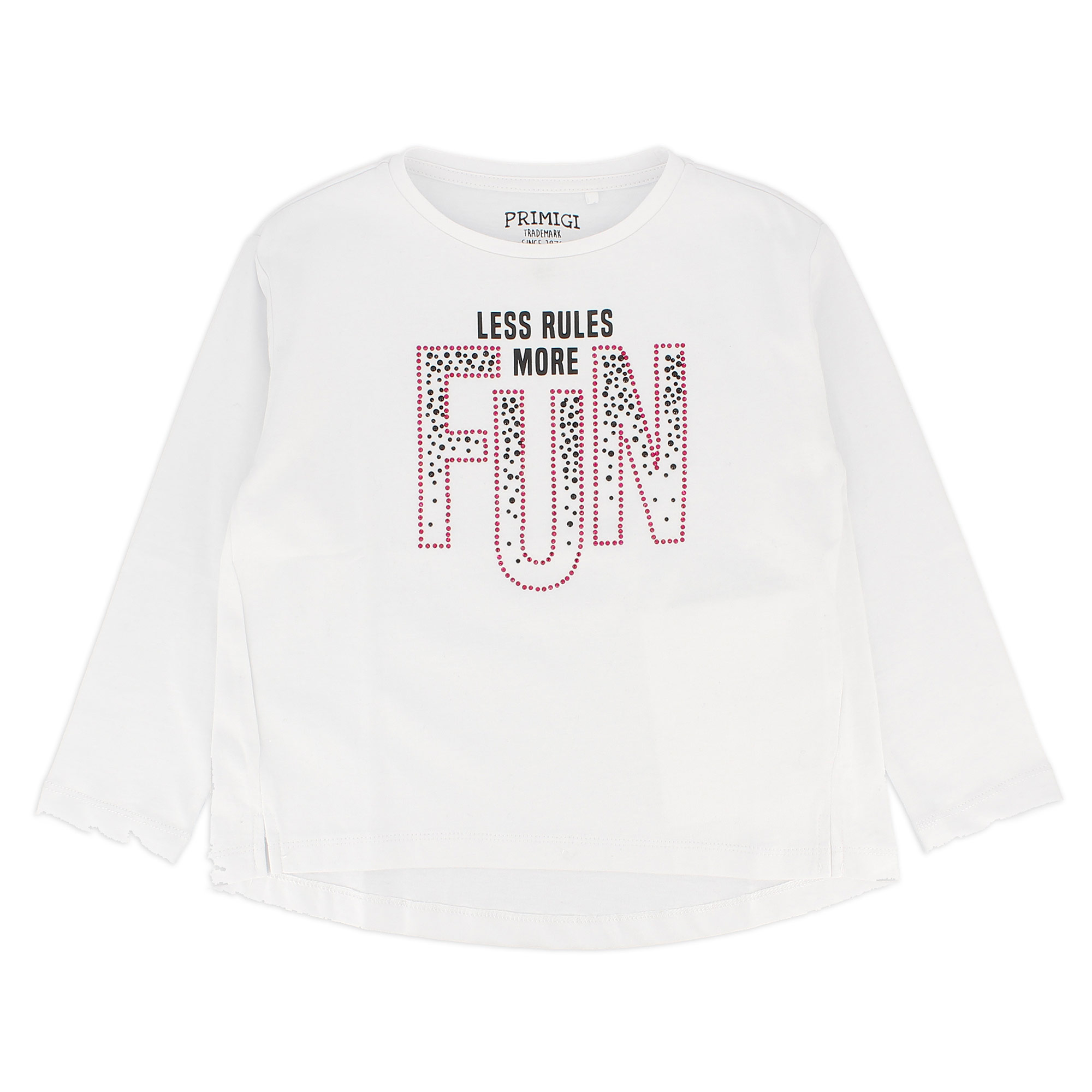 Primigi Maglietta in jersey da bambina, bianco, Taglia 4